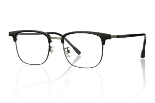 black_silver Eyeglasses