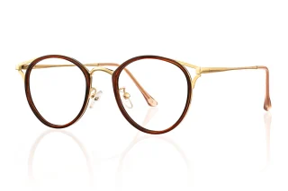 brown_gold Eyeglasses