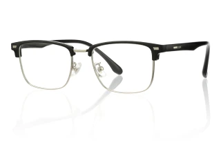 black_silver Eyeglasses