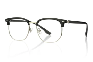 Black_silver Eyeglasses 95218D
