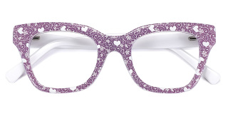 purple_white Eyeglasses