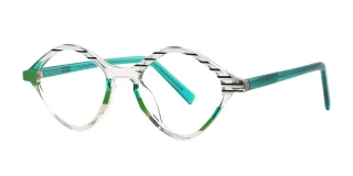 Green Eyeglasses 97474B