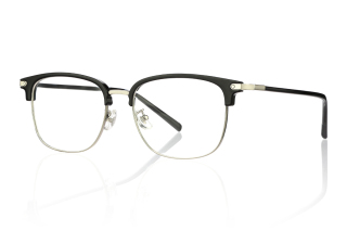 black_silver Eyeglasses